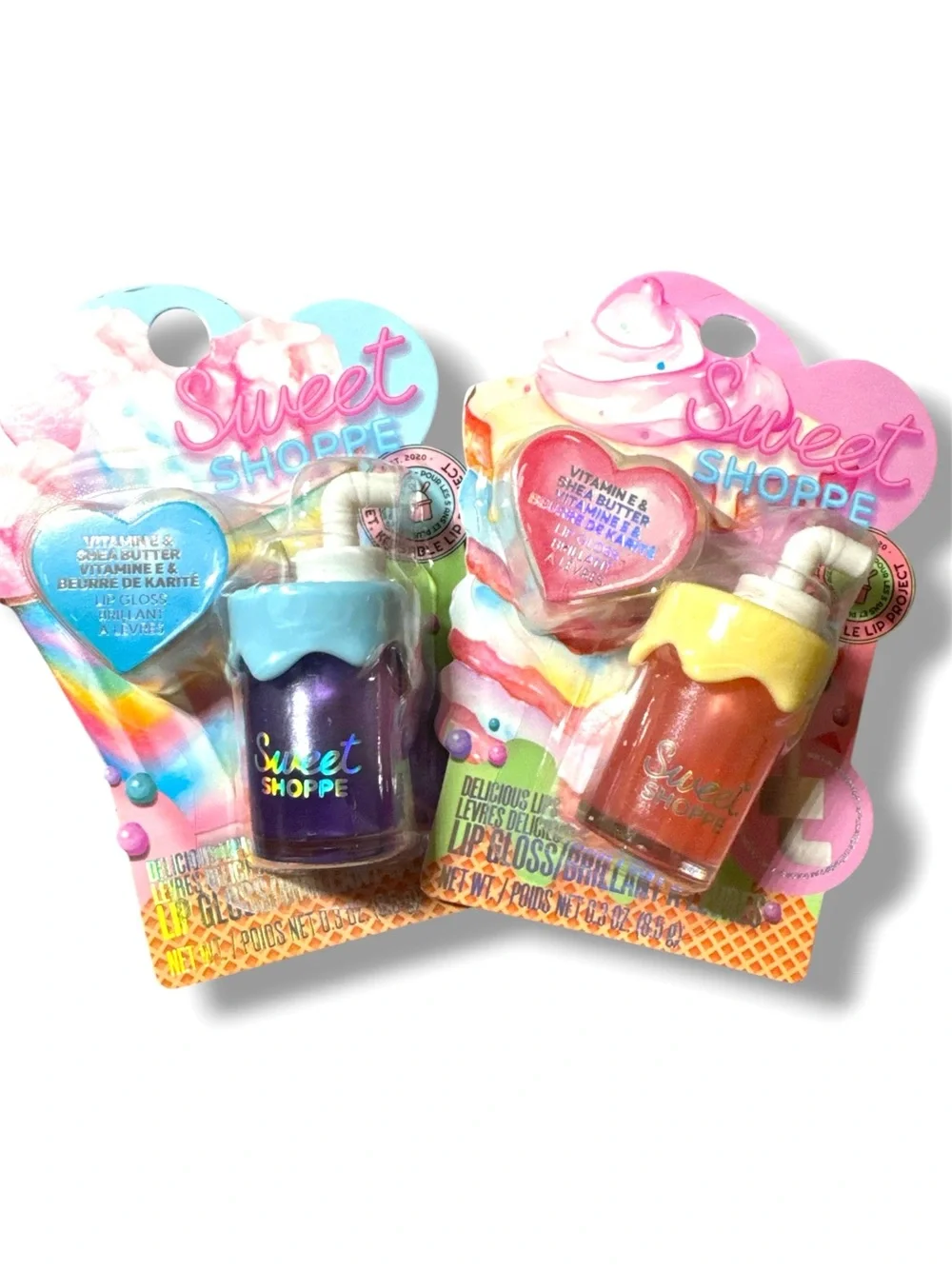 Lip Gloss Duo from Sweet Shoppe - purple and champagne